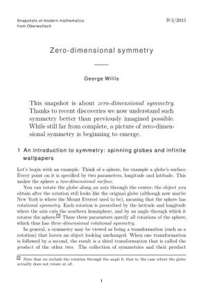 Zero-Dimensional Symmetry