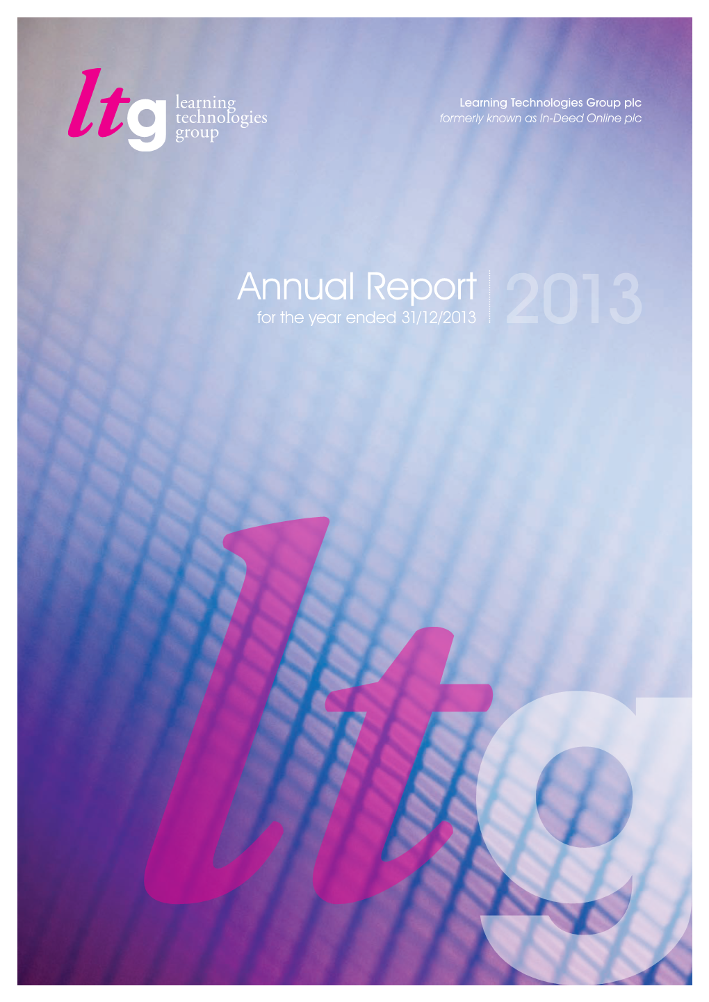 Annual Report for the Year Ended 31/12/2013 2013