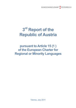 3 Report of the Republic of Austria