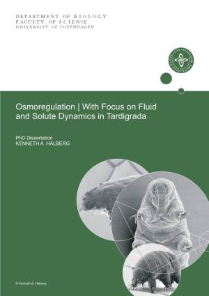 Osmoregulation | with Focus on Fluid and Solute Dynamics in Tardigrada