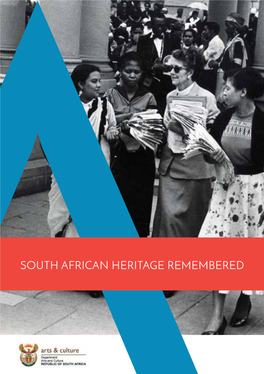 South African Heritage Remembered Contents
