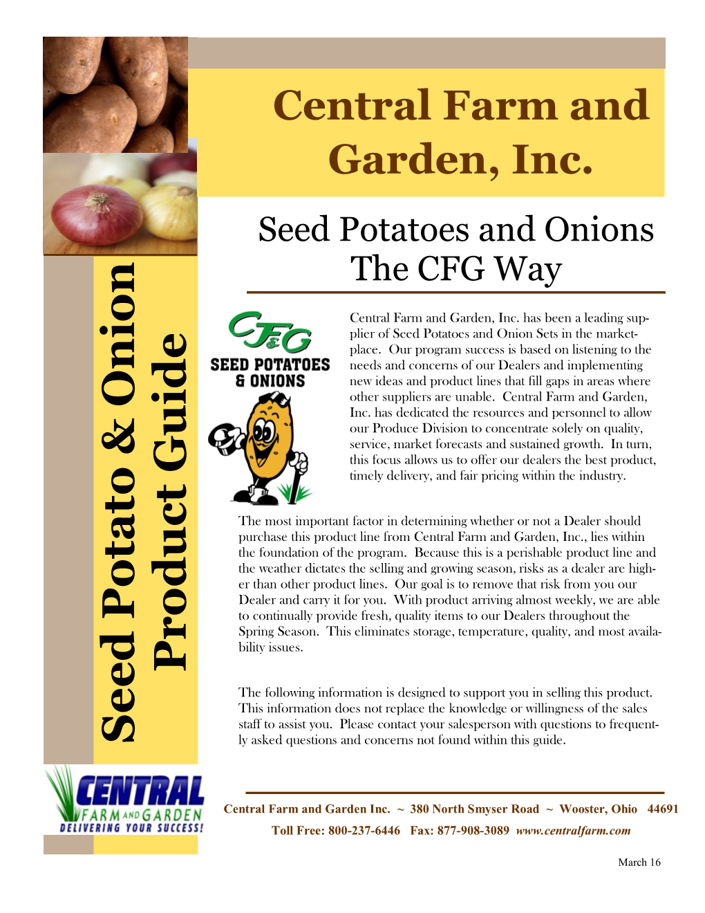 Seed Potatoes and Onions the CFG Way