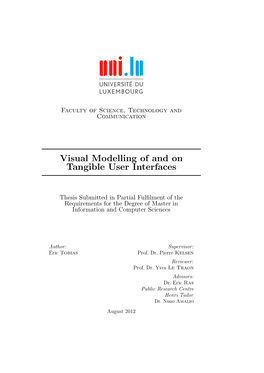 Visual Modelling of and on Tangible User Interfaces