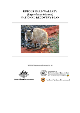 Threatened Shark Bay Marsupials Recovery Plan