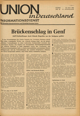 UID Jg. 17 1963 Nr. 22, Union in Deutschland