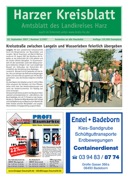 Harzer Kreisblatt Nr. 03 2007.Pdf