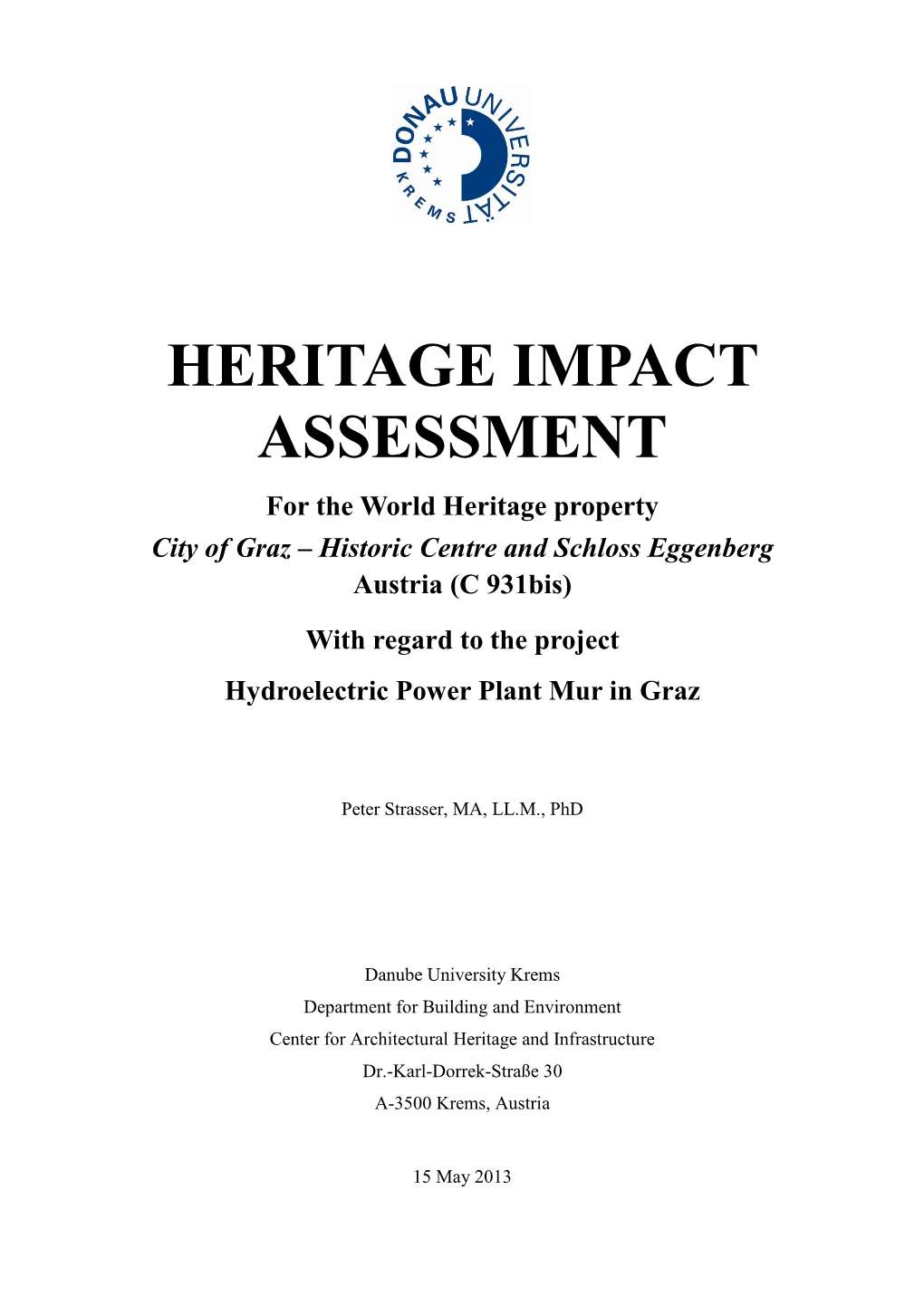 Heritage Impact Assessment