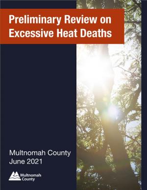 Preliminary Review on Excessive Heat Deaths