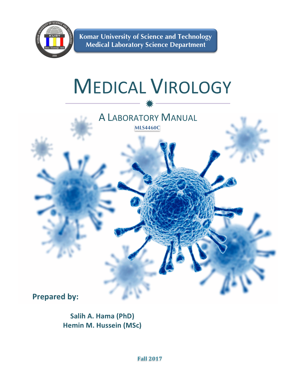 Medical Virology Ð a Laboratory Manual Mls4460c