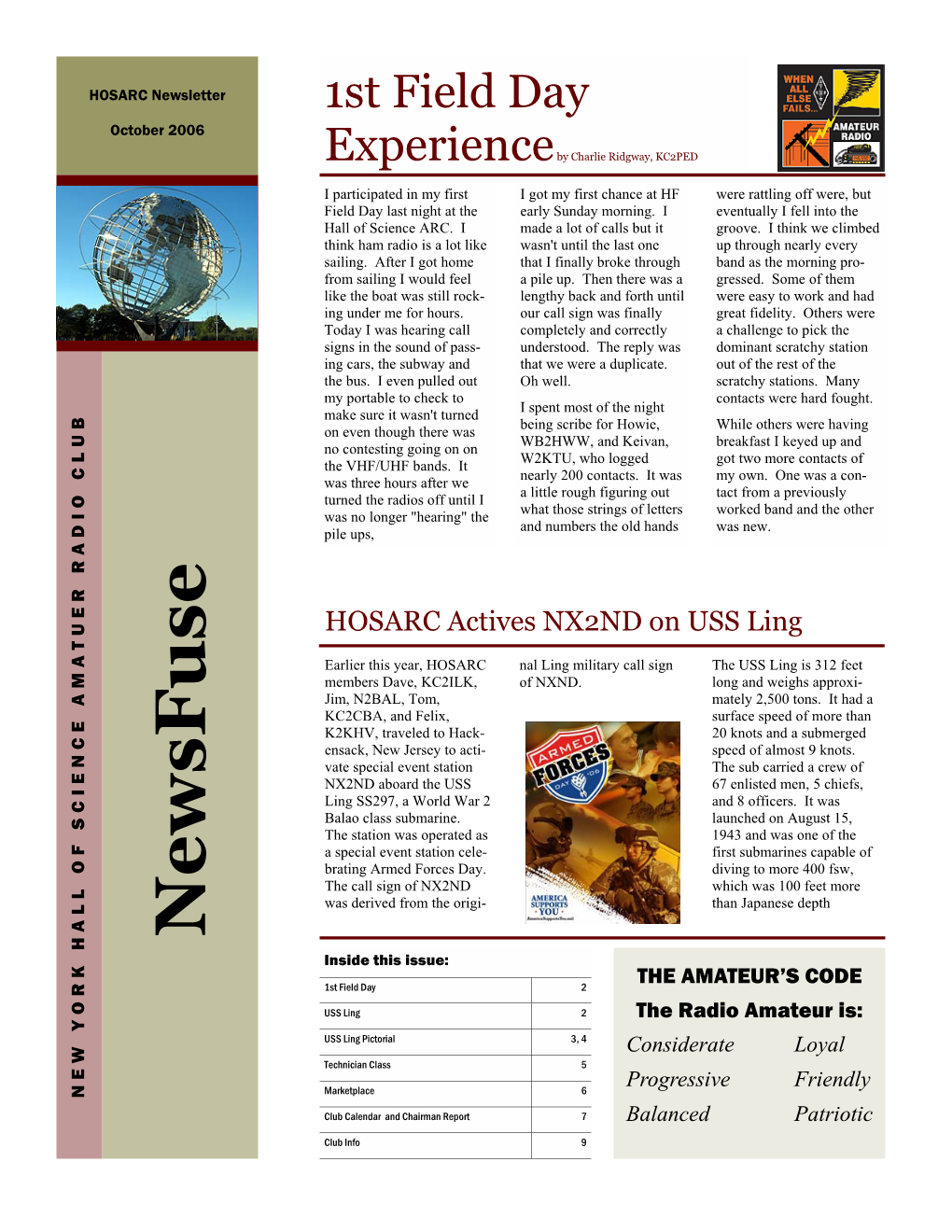 HOSARC Oct 2006 Issue 5