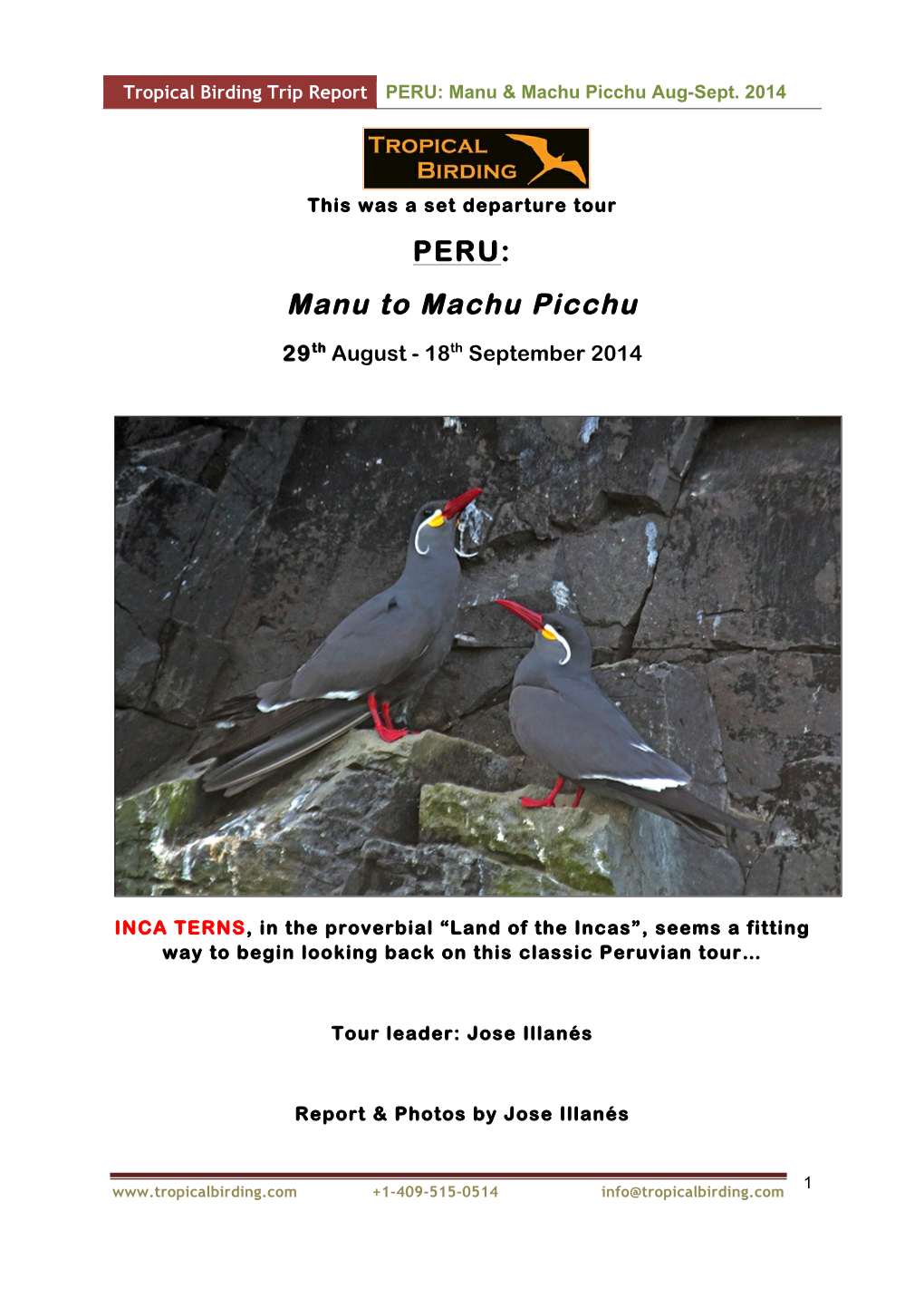 PERU: Manu to Machu Picchu