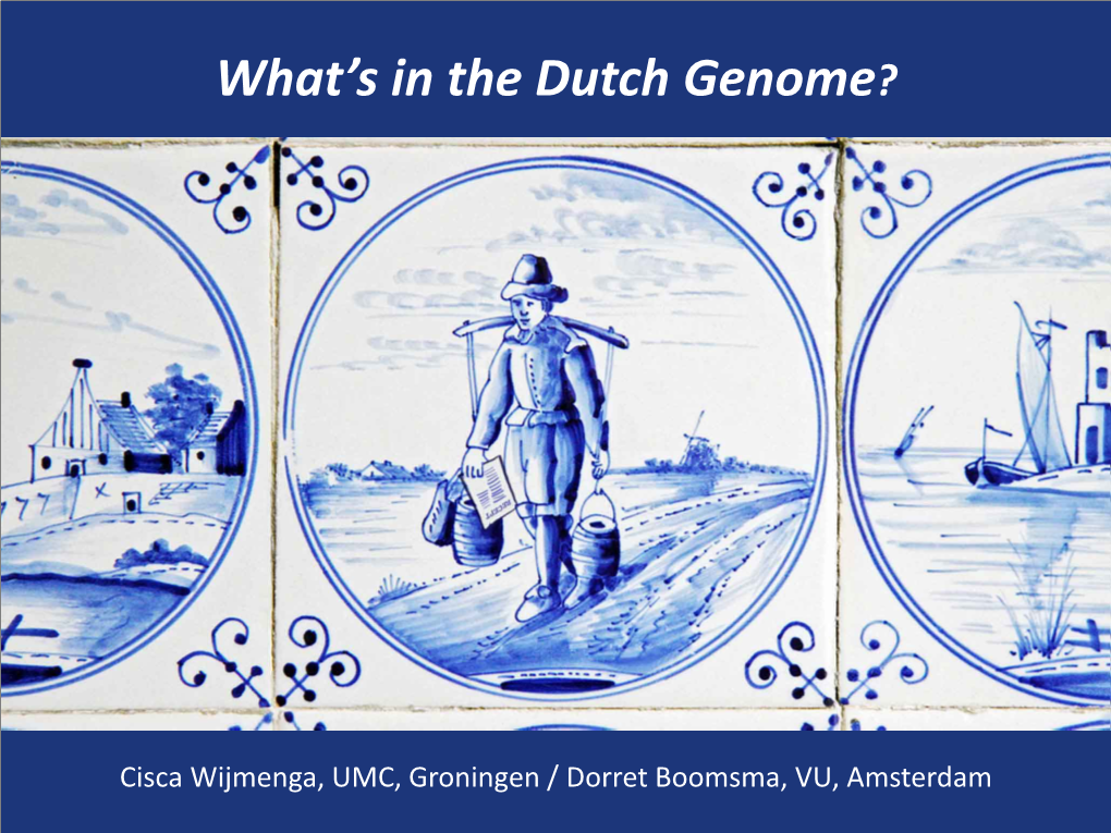 What's in the Dutch Genome?
