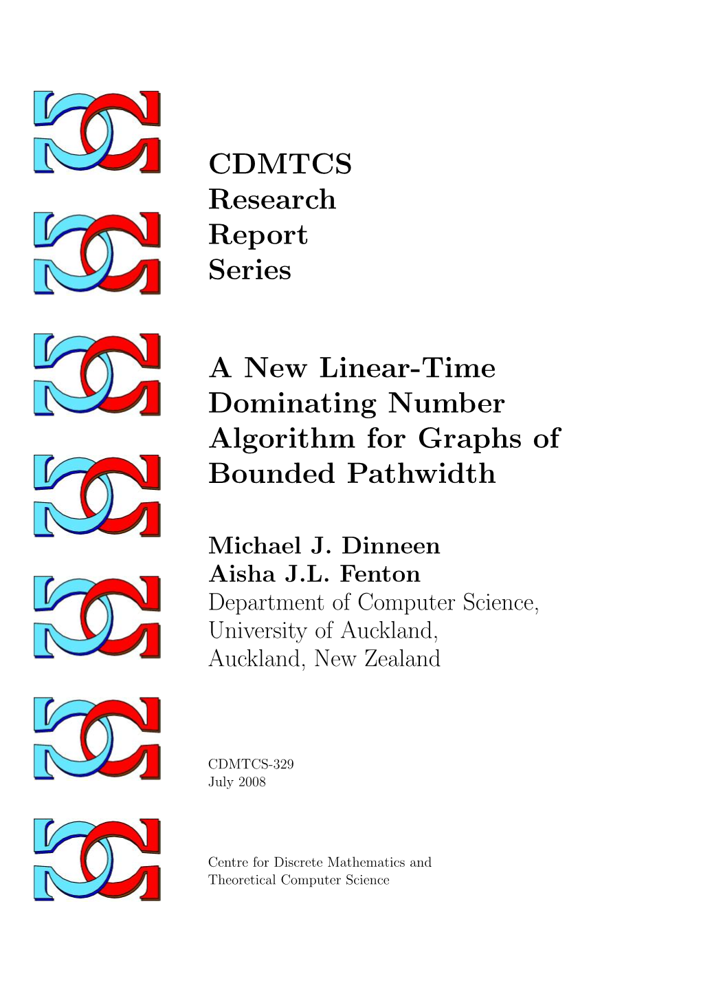 A New Linear-Time Dominating Number Algorithm for Graphs of Bounded Pathwidth