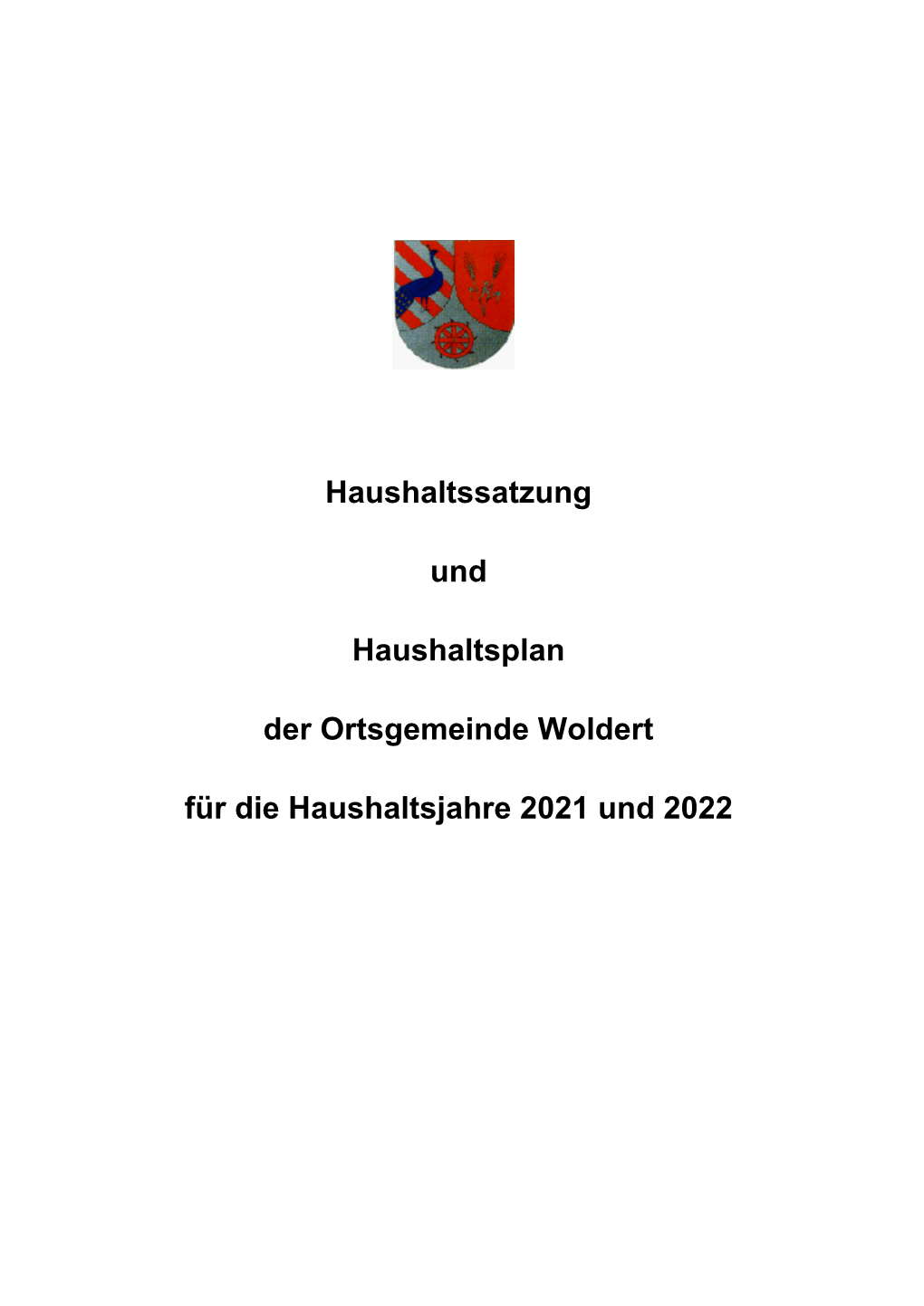 Haushaltsplan 2019