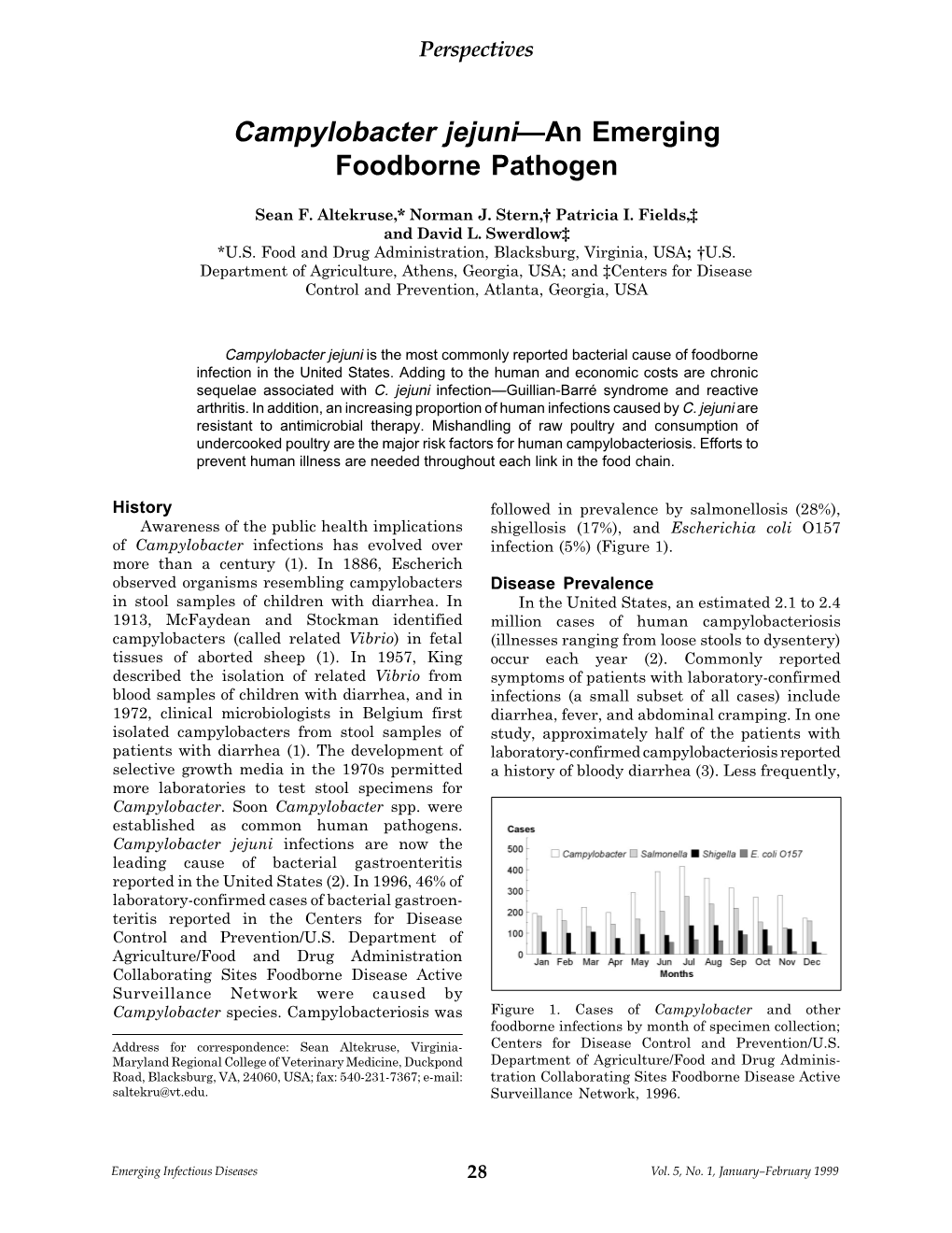 Campylobacter Jejuni—An Emerging Foodborne Pathogen