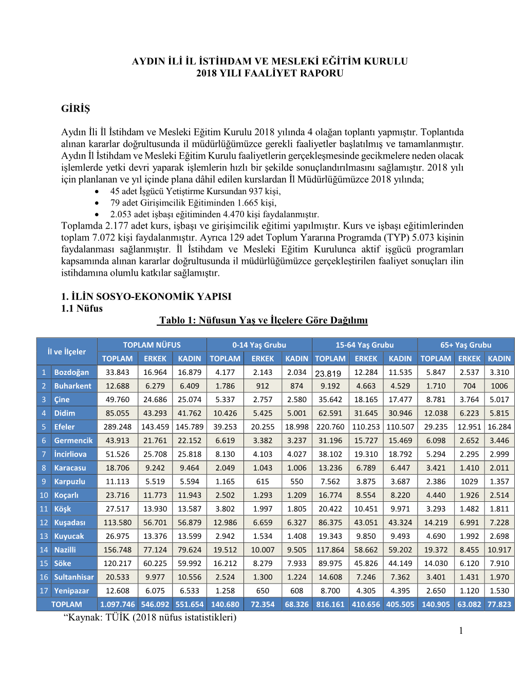 1 Aydin Ili Il Istihdam Ve Mesleki Eğitim Kurulu 2018