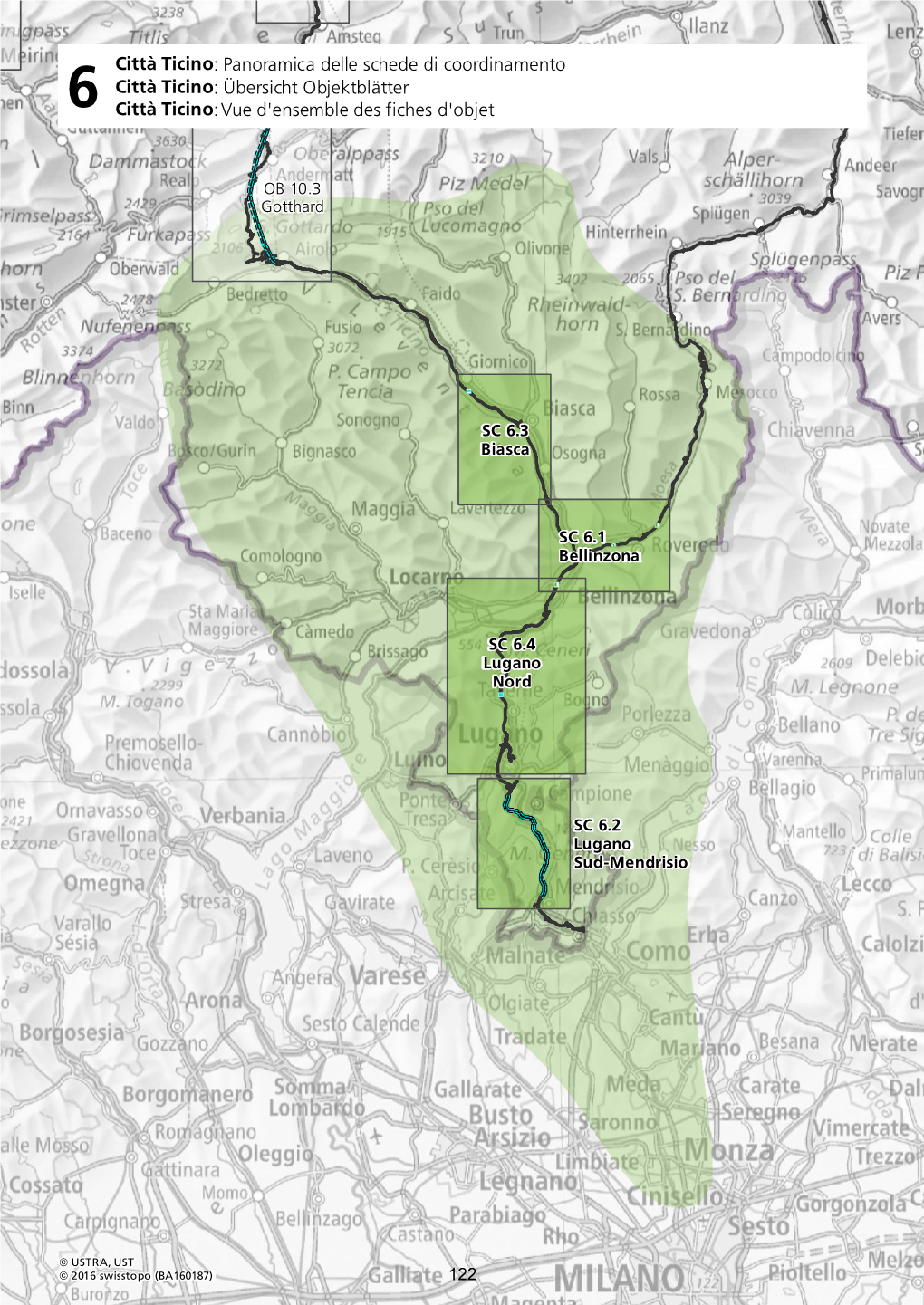 Panoramica Delle Schede Di Coordinamento Città Ticino: Übersicht Objektblätter 6 Città Ticino: Vue D'ensemble Des Fiches D'objet