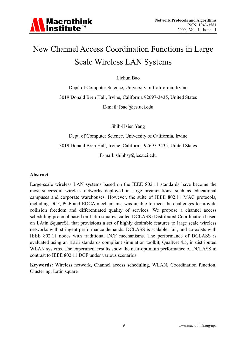 New Channel Access Coordination Functions in Large Scale Wireless LAN Systems