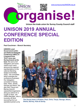 Unison 2019 Annual Conference Special Edition