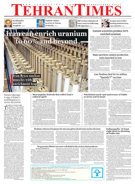 Iran Can Enrich Uranium to 60% and Beyond