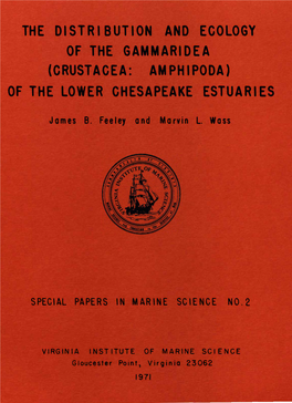 (Crustacea: Amphipoda) of the Lower Chesapeake Estuaries