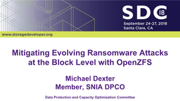 Mitigating Evolving Ransomware Attacks at the Block Level with Openzfs