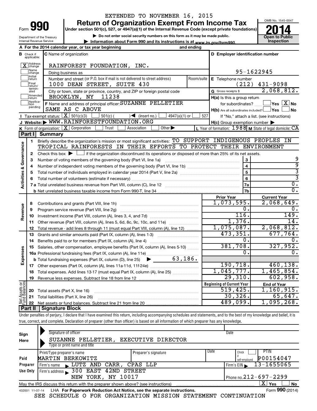 Return of Organization Exempt from Income Tax OMB No