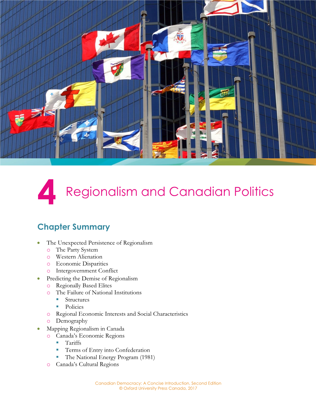 4 Regionalism and Canadian Politics