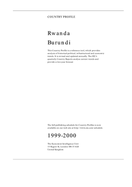 1999-2000 Rwanda Burundi