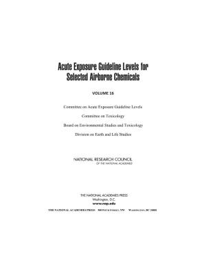 Aliphatic Nitriles Final AEGL Document