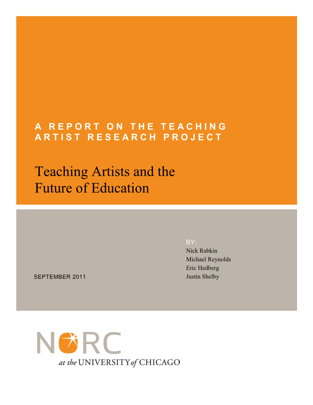 Teaching Artists and the Future of Education