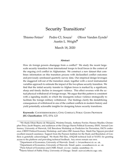 Security Transitions∗