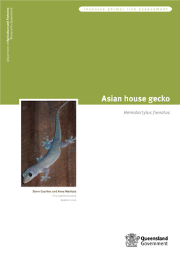 Asian House Gecko Risk Assessment