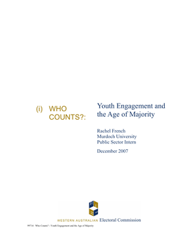 Youth Engagement and the Age of Majority (2007)