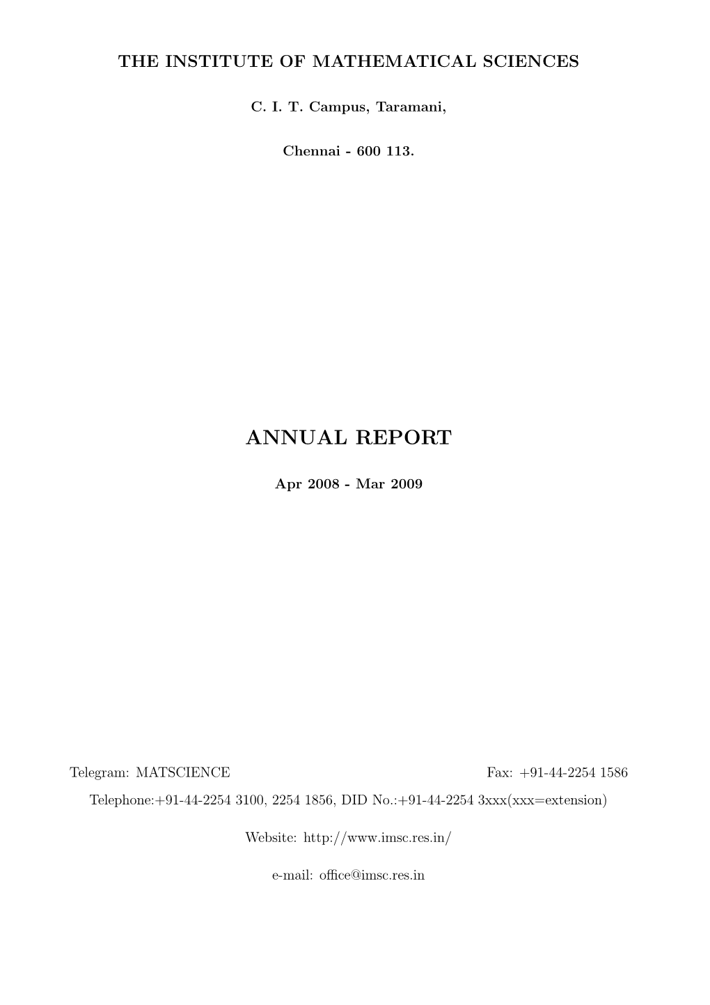 Annual Report