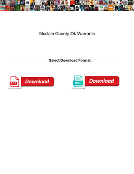 Mcclain County Ok Warrants
