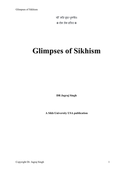Glimpses of Sikhism