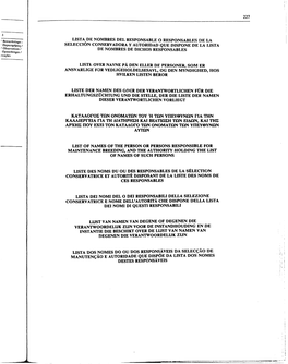 Lista De Nombres Del Responsable O Responsables De La Selfxción Conservadora Y Autoridad Que Dispone De La Lista De Nombres De Dichos Responsables