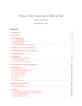 Writing a Patent Application in LATEX and LYX