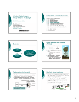 Weather Radar Imagery Interpretation in the Cockpit