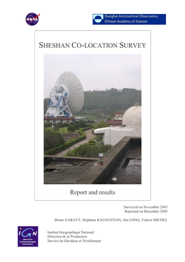 Sheshan Co-Location Survey