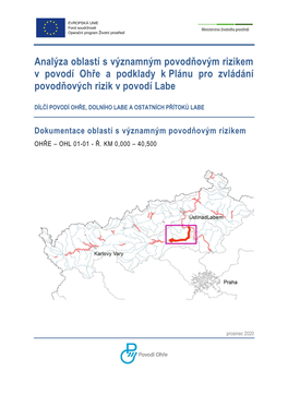 Analýza Oblastí S Významným Povodňovým Rizikem V Povodí Ohře a Podklady K Plánu Pro Zvládání Povodňových Rizik V Povodí Labe