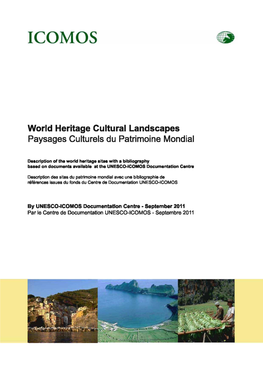 World Heritage Cultural Landscapes 2011