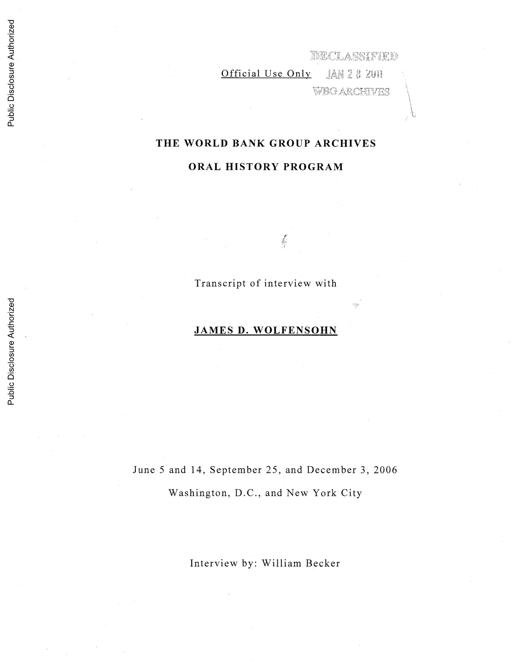 World Bank Document