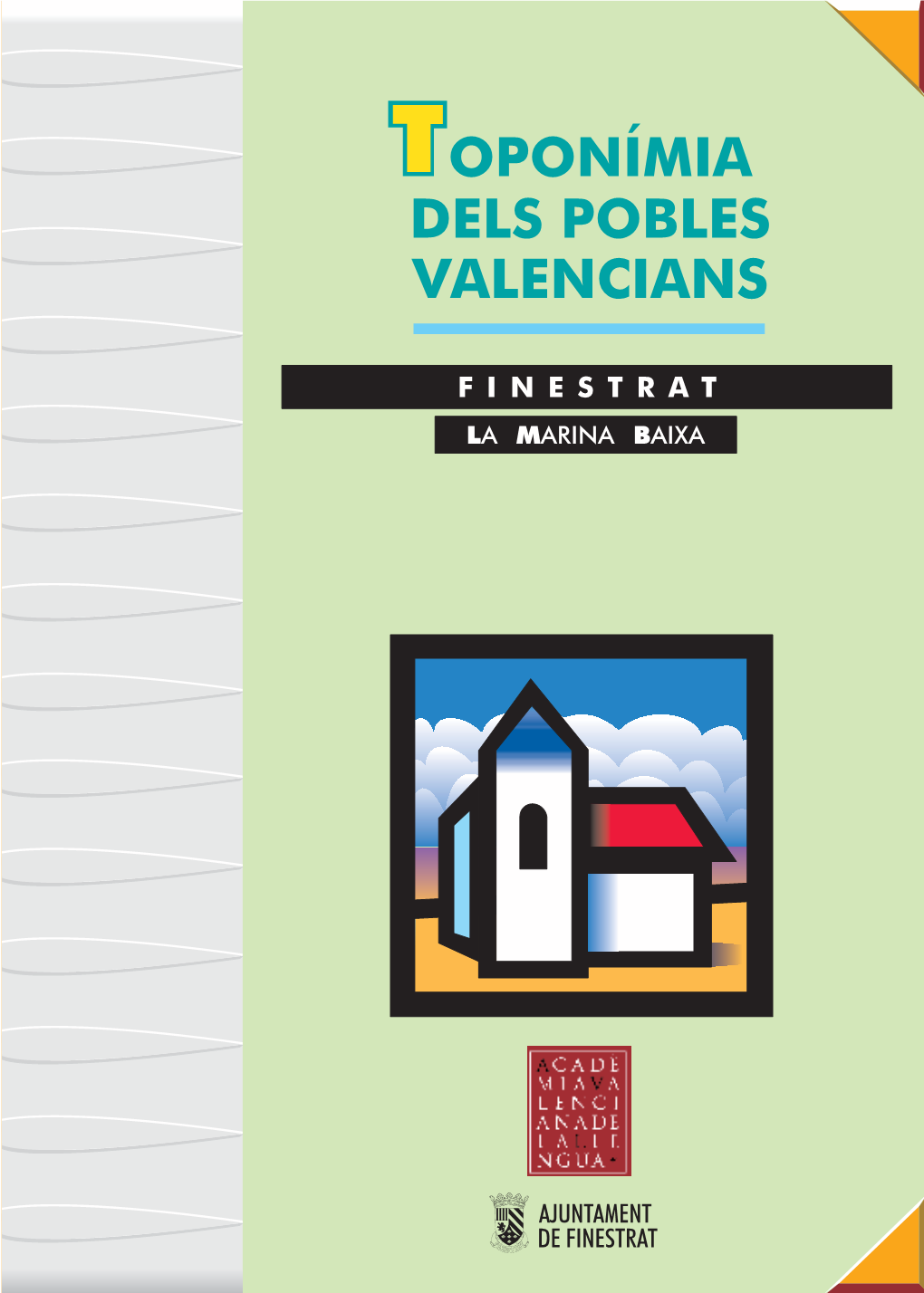 FINESTRAT | Toponímia Dels Pobles Valencians |