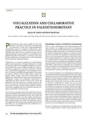 Visualization and Collaborative Practice in Paleoethnobotany