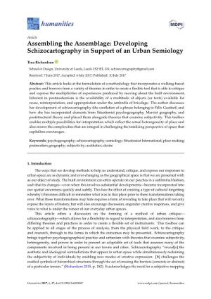 Assembling the Assemblage: Developing Schizocartography in Support of an Urban Semiology