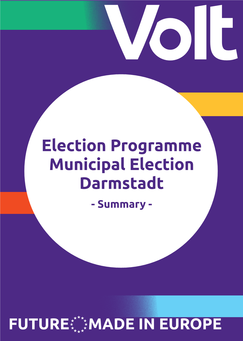 Election Programme Municipal Election Darmstadt - Summary