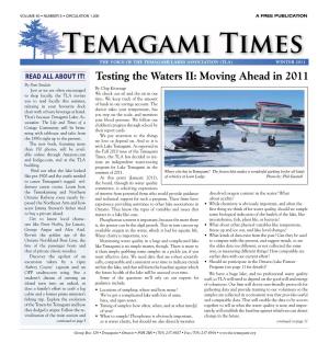 2011 Temagami Times Winter