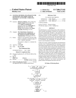 United States Patent (1O) Patent No.: US 7,886,273 B2 Hinchey Et Al